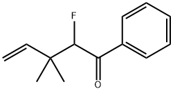 4-Penten-1-one, 2-fluoro-3,3-dimethyl-1-phenyl- (9CI) Struktur