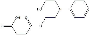 [2-[N-(2-hydroxyethyl)anilino]ethyl] hydrogen maleate Struktur