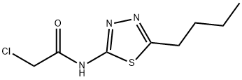 N-(5-BUTYL-[1,3,4]THIADIAZOL-2-YL)-2-CHLORO-ACETAMIDE Struktur