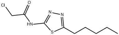 2-CHLORO-N-(5-PENTYL-[1,3,4]THIADIAZOL-2-YL)-ACETAMIDE Struktur