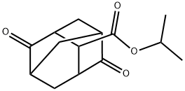 4,8-Dioxo-2-adamantanecarboxylic acid isopropyl ester Struktur