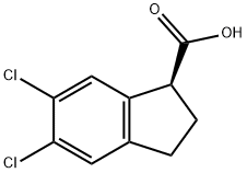 (1S)-5,6-DICHLORO-2,3-DIHYDRO-1H-INDENE-1-CARBOXYLIC ACID Struktur