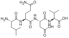 H-GLN-ASP-VAL-HIS-OH Struktur