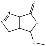 6H-Furo[3,4-c]pyrazol-6-one,3,3a,4,6a-tetrahydro-4-methoxy-(9CI) Struktur