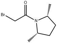 Pyrrolidine, 1-(bromoacetyl)-2,5-dimethyl-, cis- (9CI) Struktur