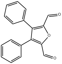 2,5-Furandicarboxaldehyde,  3,4-diphenyl- Struktur