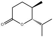 2H-Pyran-2-one,tetrahydro-5-methyl-6-(1-methylethyl)-,(5R-trans)-(9CI) Struktur