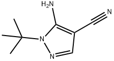 5-AMINO-1-(T-BUTYL)PYRAZOLE-4-CARBONITRILE Struktur