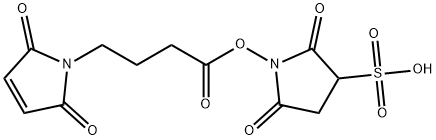 SULFO-N-SUCCINIMIDYL 4-MALEIMIDO- Struktur