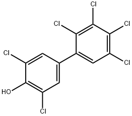 4-HYDROXY-2',3,3',4',5,5'-HEXACHLOROBIPHENYL Struktur