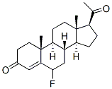 6-fluoroprogesterone Struktur