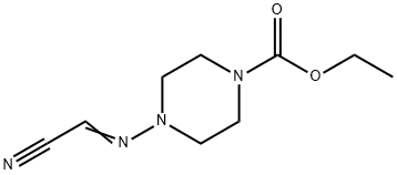 1-Piperazinecarboxylicacid,4-[(cyanomethylene)amino]-,ethylester(9CI) Struktur