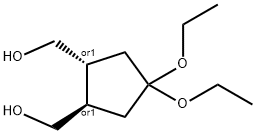 1,2-Cyclopentanedimethanol,4,4-diethoxy-,trans-(9CI) Struktur