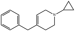 4-benzyl-1-cyclopropyl-1,2,3,6-tetrahydropyridine Struktur