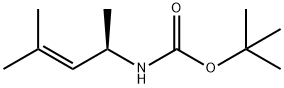 Carbamic acid, (1,3-dimethyl-2-butenyl)-, 1,1-dimethylethyl ester, (R)- (9CI) Struktur