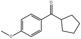 CYCLOPENTYL 4-METHOXYPHENYL KETONE Struktur