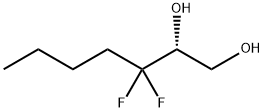 (R)-(+)-3,3-DIFLUORO-1,2-HEPTANEDIOL Struktur