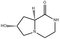 Pyrrolo[1,2-a]pyrazin-1(2H)-one, hexahydro-7-hydroxy-, (7R-cis)- (9CI) Struktur