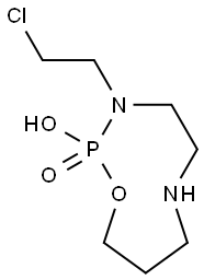 3-(2-chloroethyl)-2-oxo-2-hydroxy-1,3,6,2-oxadiazaphosphonane Struktur