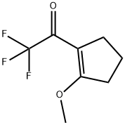 Ethanone, 2,2,2-trifluoro-1-(2-methoxy-1-cyclopenten-1-yl)- (9CI) Struktur