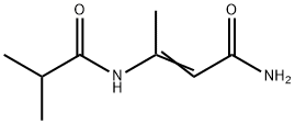 3-[(2-methyl-1-oxopropyl)amino]-2-butenamide Struktur