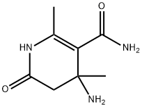 4-amino-1,4,5,6-tetrahydro-2,4-dimethyl-6-oxonicotinamide Struktur