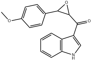 1H-INDOL-3-YL[3-(4-METHOXYPHENYL)OXIRAN-2-YL]METHANONE Struktur