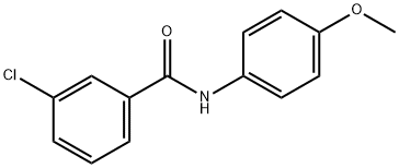 3-chloro-N-(4-methoxyphenyl)benzamide Struktur