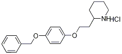 2-{2-[4-(Benzyloxy)phenoxy]ethyl}piperidinehydrochloride Struktur