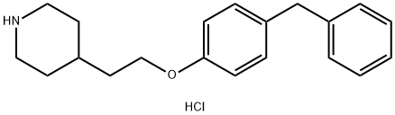 4-[2-(4-Benzylphenoxy)ethyl]piperidinehydrochloride Struktur