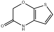 1H-Thieno[2,3-b][1,4]oxazin-2(3H)-one Struktur