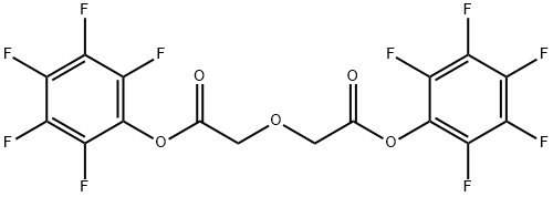 Bis-pentafluorophenyl diglycolic acid, 2,2-Oxydiacetic acid bis-pentafluorophenyl ester Struktur