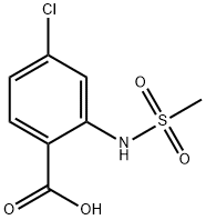 4-Chloro-2-(MethylsulfonaMido)benzoic Acid Struktur