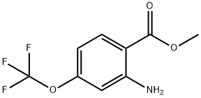 Benzoic acid, 2-amino-4-(trifluoromethoxy)-, methyl ester Struktur