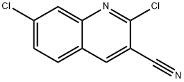 2,7-DICHLOROQUINOLINE-3-CARBONITRILE Struktur