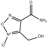 1,2,5-Oxadiazole-3-carboxamide, 4-(hydroxymethyl)-, 5-oxide (9CI) Struktur