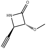 2-Azetidinone, 4-ethynyl-3-methoxy-, trans- (9CI) Struktur