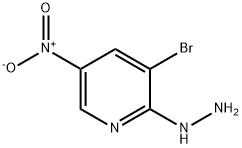 3-BROMO-2-HYDRAZINO-5-NITROPYRIDINE Struktur