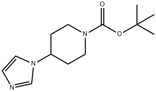 tert-Butyl 4-(1H-imidazol-1-yl)piperidine-1-carboxylate Struktur