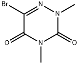 6-BROMO-2,4-DIMETHYL-1,2,4-TRIAZINE-3,5(2H,4H)-DIONE Struktur