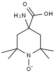 2,2,6,6-TETRAMETHYLPIPERIDINE-1-OXYL-4-AMINO-4-CARBOXYLIC ACID Struktur