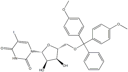 5'-O-(4,4'-DiMethyltrityl)-5-iodouridine Struktur