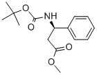 METHYL (R)-N-BOC-3-PHENYL-BETA-ALANINATE
 Struktur