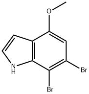 6,7-DIBROMO-4-METHOXY-1H-INDOLE Struktur