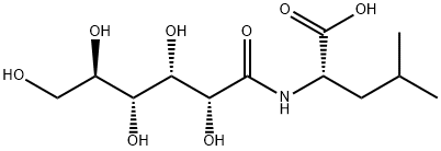 N-D-gluconoyl-L-leucine Struktur