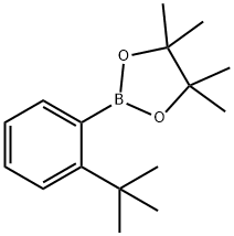 1,3,2-Dioxaborolane, 2-[2-(1,1-dimethylethyl)phenyl]-4,4,5,5-tetramethyl- Struktur