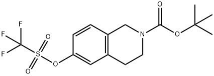 叔丁基6-(三氟甲基磺酰氧基)-3,4-二氫異喹啉-2(1H) - 羧酸叔丁酯, 158984-84-0, 結(jié)構(gòu)式