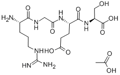 ARG-GLY-GLU-SER ACETATE SALT Struktur