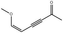 5-Hexen-3-yn-2-one, 6-methoxy-, (5Z)- (9CI) Struktur