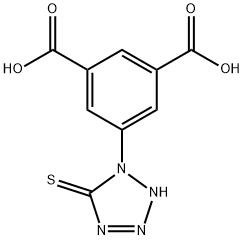 5-(5-mercapto-1H-tetrazol-1-yl)isophthalic acid Struktur